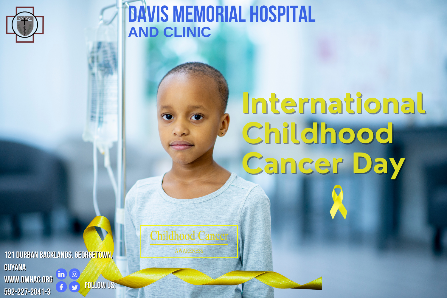 International Childhood Cancer Day Davis Memorial Hospital & Clinic